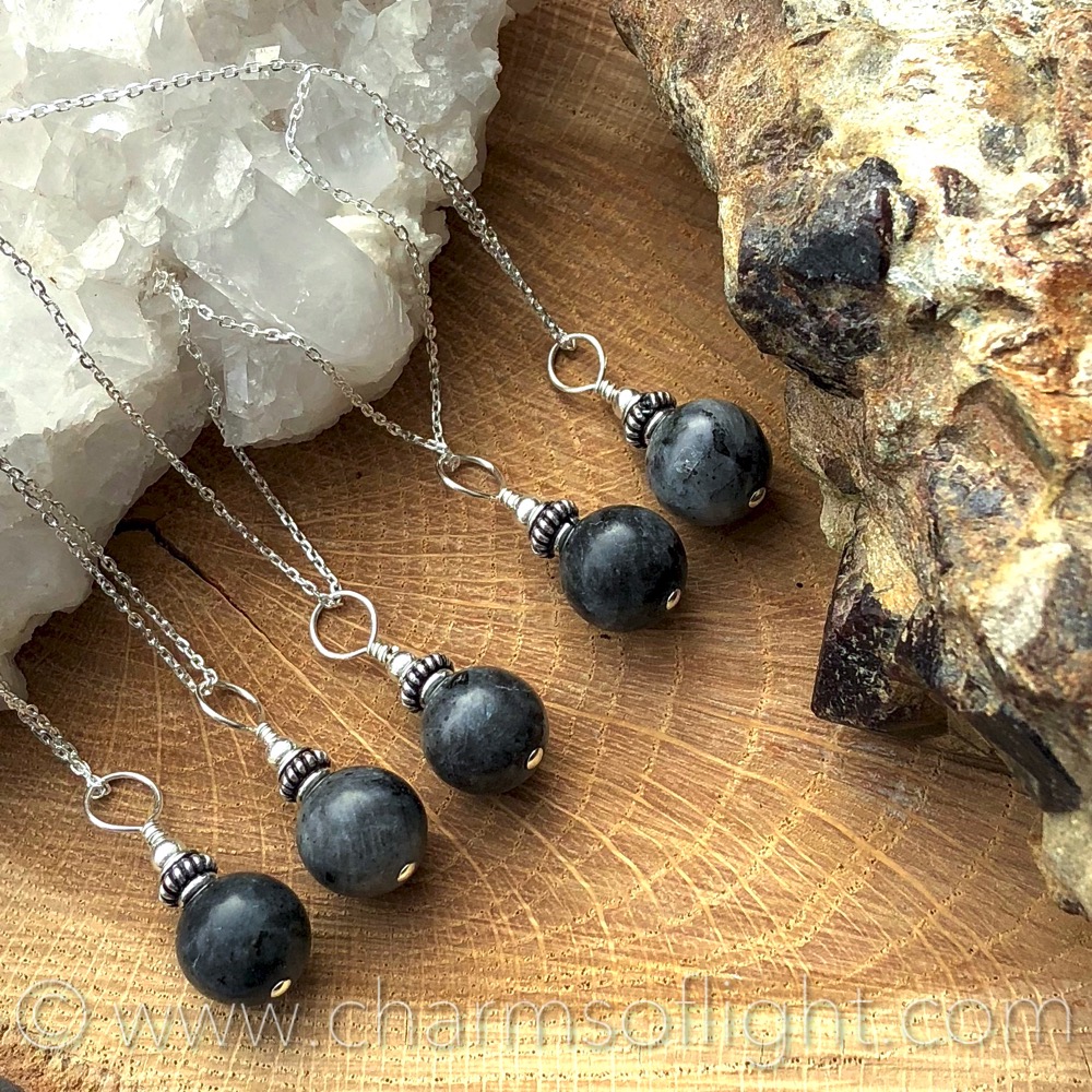 Larvikite Pendant Necklace